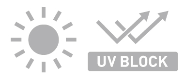 UVブロック機能で変色を防ぐ
