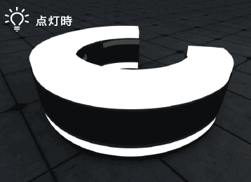 NL-SS1(前面3D発光+バックライト3D発光)製品イメージ