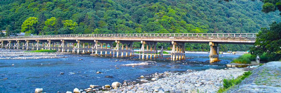 京都嵐山の渡月橋