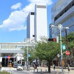 無電柱化された田町駅東口